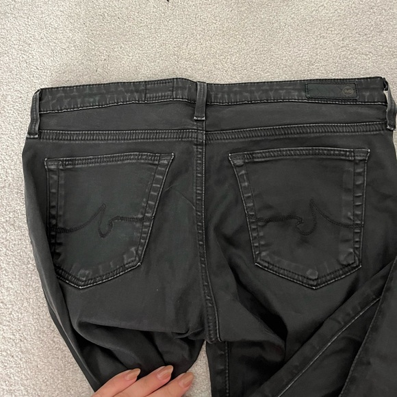 AG Charcoal Black Skinny Jeans - Picture 3 of 4